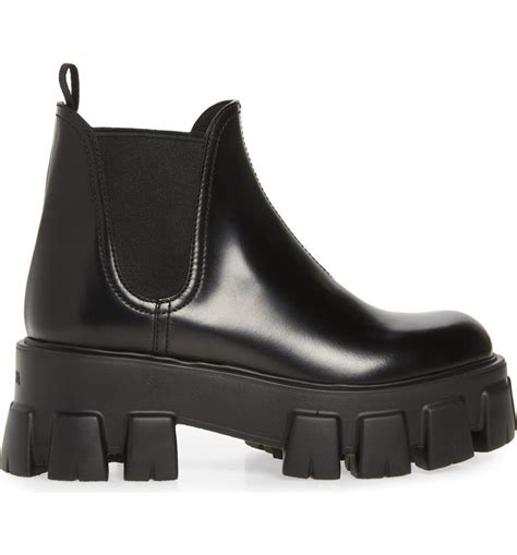 prada suede chelsea boots|prada monolith boots nordstrom.